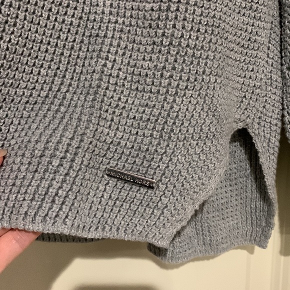 NWT Michael Kors gray cowl neck tunic sweater - Picture 6 of 7